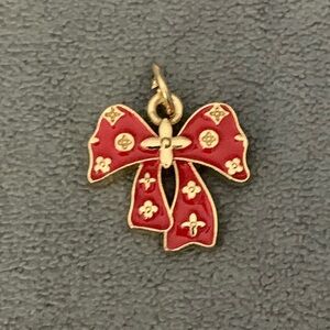 Red Bow Pendant Charm